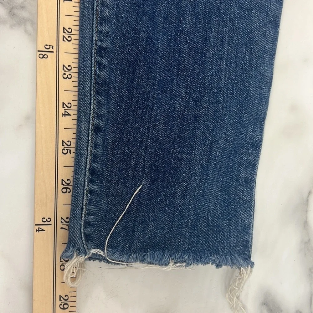 Joe's Jeans Womens 31 High Rise Ankle Skinny Medium Wash Distressed Cotton Denim